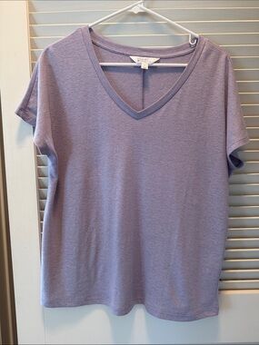 Market and Spruce Lavender V-Neck Short Sleeve Tee